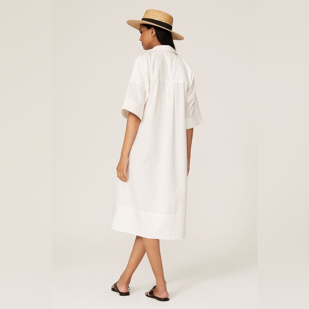 NWT Club Monaco Textured Shirt Dress - Picture 3 of 11
